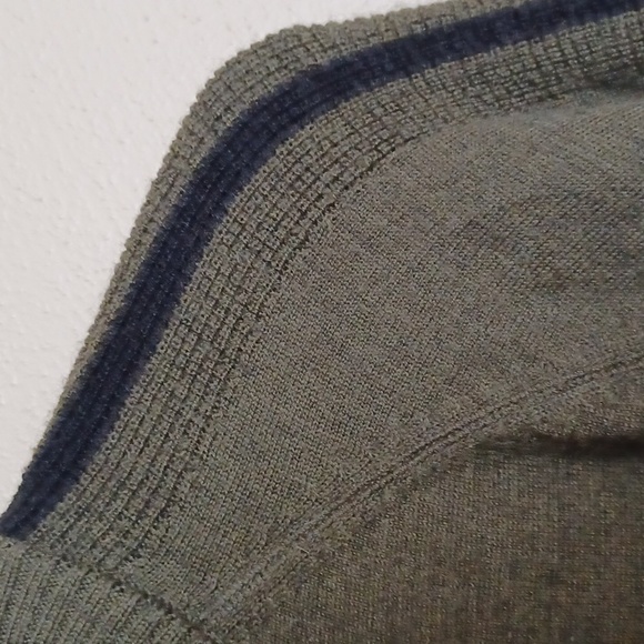 Smartwool Men's Ripple Ridge Half Zip Merino Wool Pullover Sweater Size L Olive - Picture 9 of 13